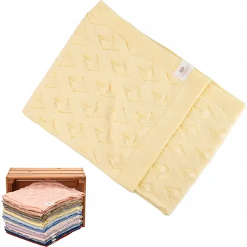 Prostěradlo Dětská deka - 90x100 cm - Snuglytots - Model Rhombaby - Žlutá