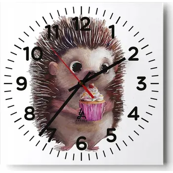 Hodiny Nástěnné hodiny do obýváku 40x40 Pro děti Tiché hodiny na skle Bez hlučný