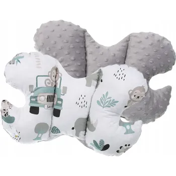 Polštář POLŠTÁŘ MOTÝLEK DO KOČÁRKU CESTOVNÍ ANTYSHOCK MINKY BABYMAM