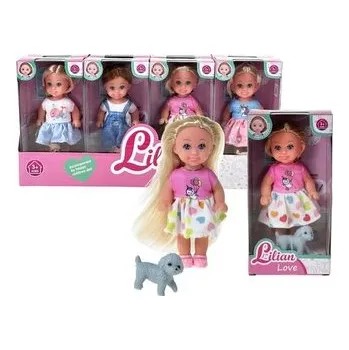 Panenka Laleczka 12cm z pieskiem MIX