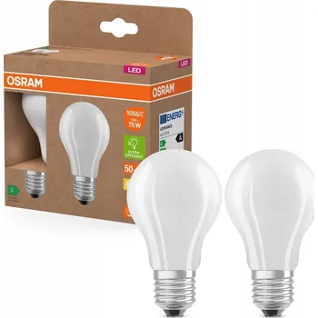 Žárovka 2x LED žárovka E27 5W = 75W 1055lm 2700K FILAMENT 211lm/W Třída A OSRAM