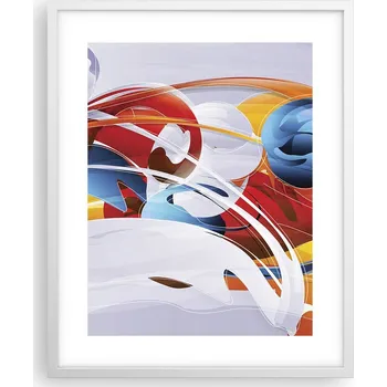 Obraz Obraz plakát na zeď v bílém rámu 40x50 abstrakce plakáty do obýváku