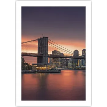 Obraz Plakát bez rámu do obývacího pokoje ložnice 50x70 New York moderní módní obraz