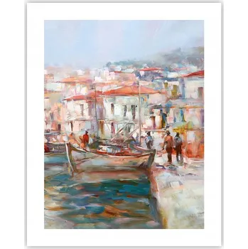Obraz Obraz plakát na zeď bez rámu 40x50 přístav moře plakáty do obýváku ložnice