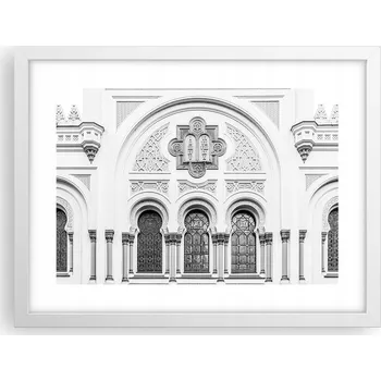 Obraz Obraz plakát v bílém rámu do obýváku 40x30 architektura foto na zeď
