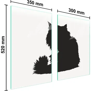 Kuchyňské prkénko Krájecí deska TMK ArtDeko sklo 2 ks