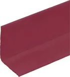 Červená plastová PVC soklová lišta F348 - délka 40 m, šířka 3 cm, výška 3 cm