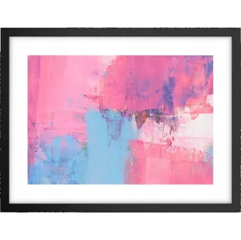 Obraz Obraz plakát v černém rámu do obýváku 40x30 abstrakce foto na zeď