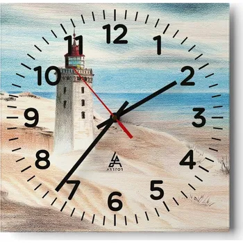 Hodiny Nástěnné hodiny do obýváku 40x40 Lucerna Bezhlučné hodiny na skle Tiché