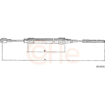 Brzdový systém Tažné lanko, parkovací brzda COFLE 92.10.4131