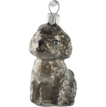 Vánoční dekorace Vánoční Koule na stromeček - pejsek šedý SACO