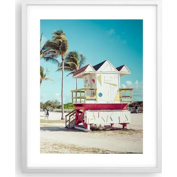 Obraz Obraz plakát v bílém rámu 40x50 krajina, plakáty do obýváku