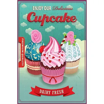 Obraz Cedule Cupcakes Bakery Shop 4