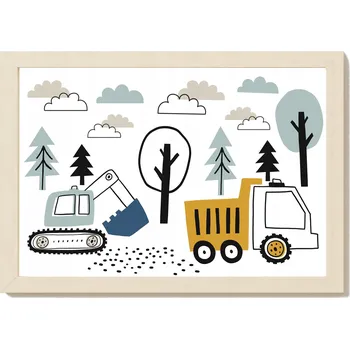 Plakát Dětský Plakát bagry