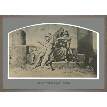 Obraz A. Grottger Polonia: I. Symbolický obraz Polský (Titulní strana) B2