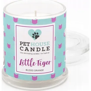 Svíčka Sójová vonná svíčka Little Tiger Blood Orange PetHouse Candles