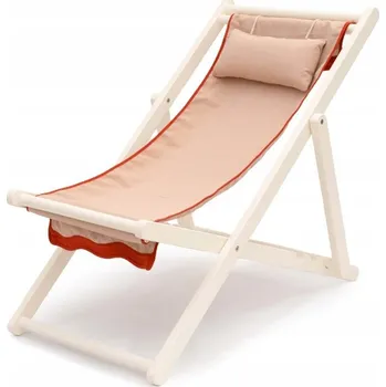 Zahradní lehátko Skládací Lehátko Business & Pleasure Co The Sling Chair Rivie pink s polštářem