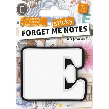 Set školních potřeb Forget me sticky notes kart samoprzylepne litera E