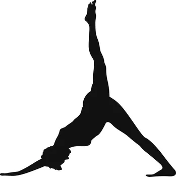 Obraz Samolepka na stěnu SPORT Jóga gymnastika 100 cm