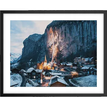 Obraz Foto obraz plakát na zeď v černém rámu 50x40 krajina do obýváku