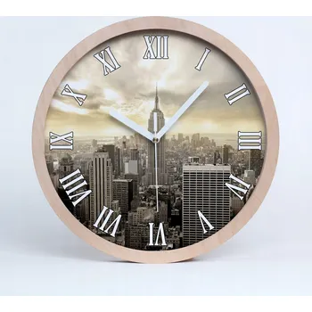 Hodiny Dřevěné nástěnné hodiny manhattan jork fi 25