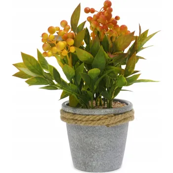 umělá květina UMĚLÉ KVĚTY V KVĚTINÁČI 22cm RŮZNÉ