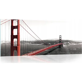 Obraz Skleněný obraz na skle MOST LÁVKA Příroda 125x50