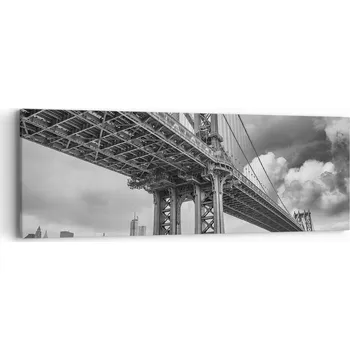 Obraz Obraz na plátně do obýváku ložnice 90x30 New York foto obrazy na zeď