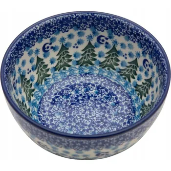 MISKA na rýži MISKA na polévku 14 cm Vánoční stromky Bolesławiec