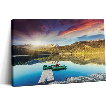 Obraz Fotoobraz do jídelny - Dekorativní umění - Krajina řeky 30x20 cm