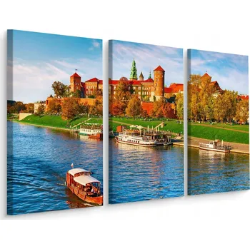 Obraz Obraz ze 3 dílů Krakov Wawel Hrad Dekorace 3D 60x40