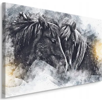 Obraz Obraz Na Plátně KONĚ Portréty Malířství 70x50