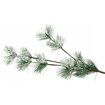 Vánoční dekorace Ozdobná zasněžená vánoční větvička borovice 75 cm