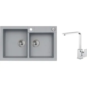 Granitový dřez Alveus SET ALVEUS ROCK 90 - 81+ BATERIE RENO CHROM SETA540