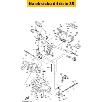 Zrcátko pro motocykl Yamaha Zrcátko Yamaha RayZR 125 - levé B97F62800000