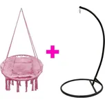 Závěsné křeslo volně stojící IWHOME 80 cm 130 kg