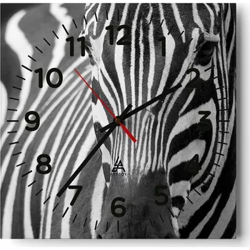 Hodiny Nástěnné hodiny do obýváku 40x40 Zvířata Bezhluczne Skleněné hodiny Tiché