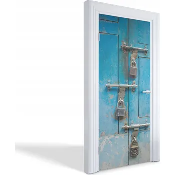 Fototapeta Dekorativní samolepka na dveře oživí vzhled. Zabezpečené dveře 95x205 cm