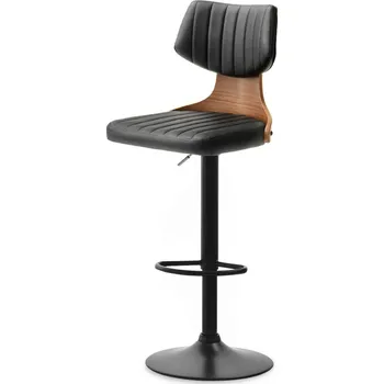 Křeslo Mebel Partner Heroe (ořech tmavý + černá)