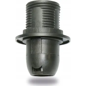 Objímka na žárovku Objímka pro žárovku E14 s límcem, černá