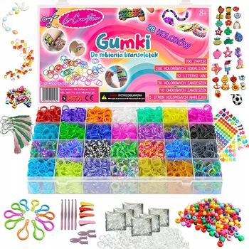 Obraz GUMIČKY NA VÝROBU náramků 15000 dílků XXXL DÁREK KVALITA La Creativa