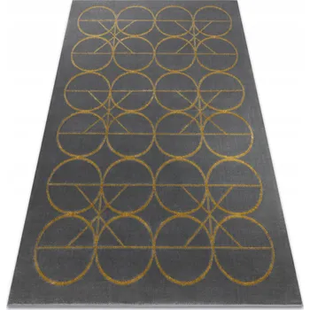 Koberec STYLOVÝ KOBEREC 80x150 cm KOLA šedá/zlatá #AF486
