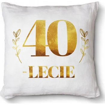 Dekorativní polštářek Pohodlný dekorativní foto polštář s potiskem jako dárek 40x40 - 40. výročí
