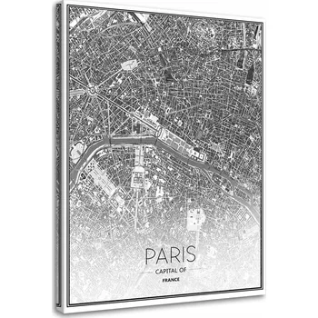 Obraz Obraz Paříž plán města 60x90