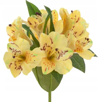 umělá květina Umělý květ RODODENDRON Žlutý 48 cm