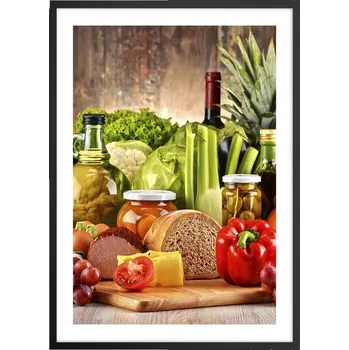 Obraz Plakát v černém rámu do obýváku, ložnice 50x70 gastronomie obraz