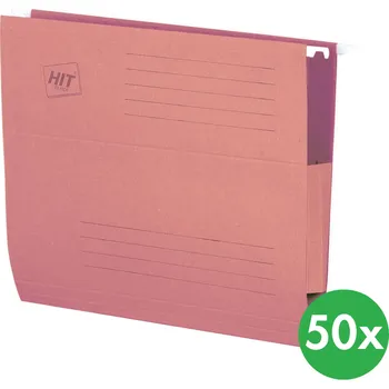 HIT Office Závěsné desky s bočnicemi, růžové, 50 ks