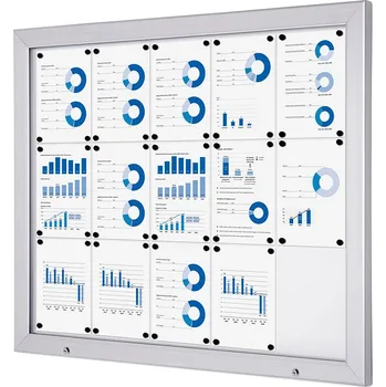 Venkovní uzamykatelná vitrína Alpha 15xA4, tlumiče