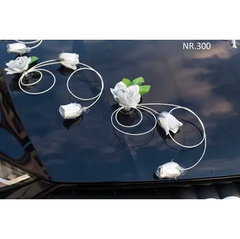 Obraz Dekorace na auto – šedé aranžmá