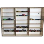 Police na velké autíčka, hluboké a dlouhé přihrádky